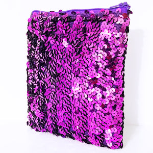 Purple Sequins Clutch | ALPHONSINA