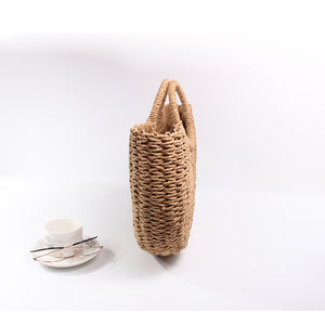 Woven Straw Satchel Bag | ALPHONSINA