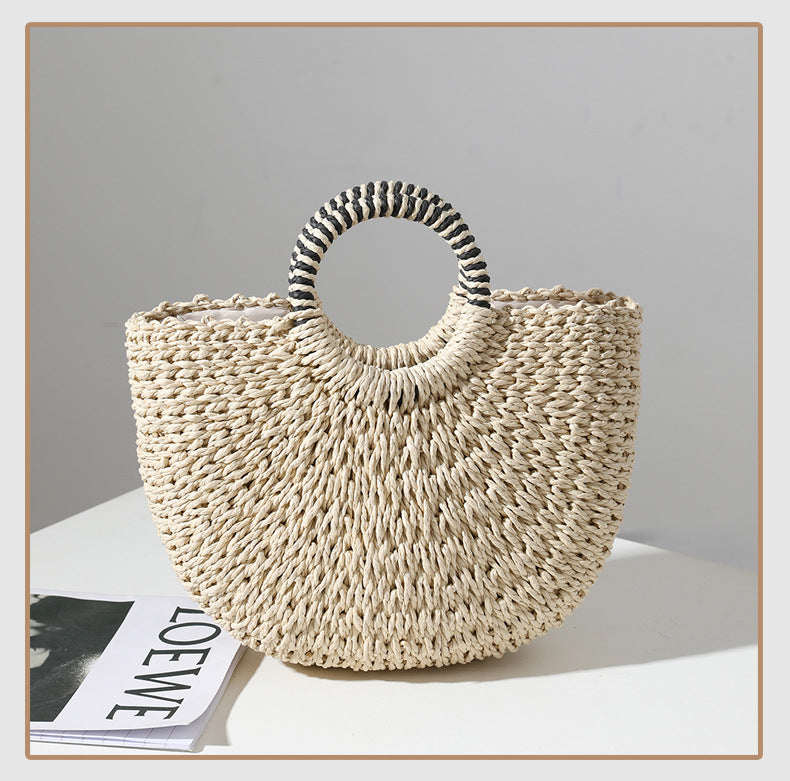 Natural Shell Decor Straw Bag | ALPHONSINA