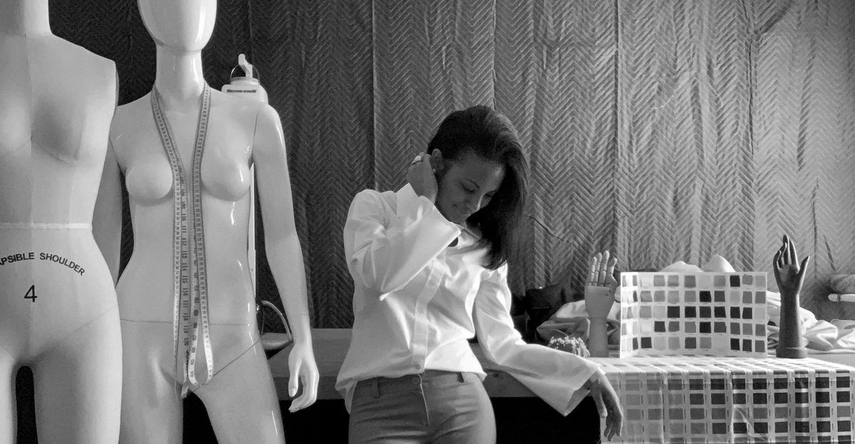 ALPHONSINA designer and alterations specialist located in her Phoenix Arizona and Scottsdale Arizona fashion studio