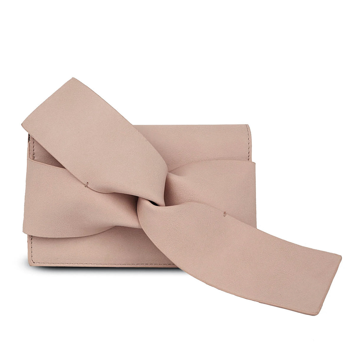 Blush Pink Bow Accent Clutch | ALPHONSINA