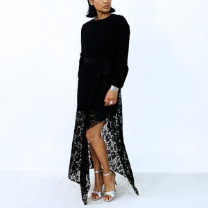 Black Lace Skirt | ALPHONSINA