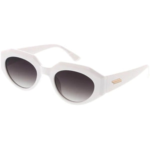 White Tint Retro Sunglasses | ALPHONSINA