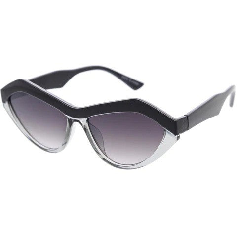 Grey Zig Zag Cat Eye Sunglasses | ALPHONSINA