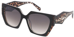 Tan Polygonal Cat eye Sunglasses | ALPHONSINA