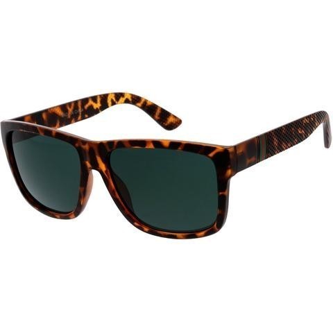 Leopard Rectangular Frame Sunglasses | ALPHONSINA