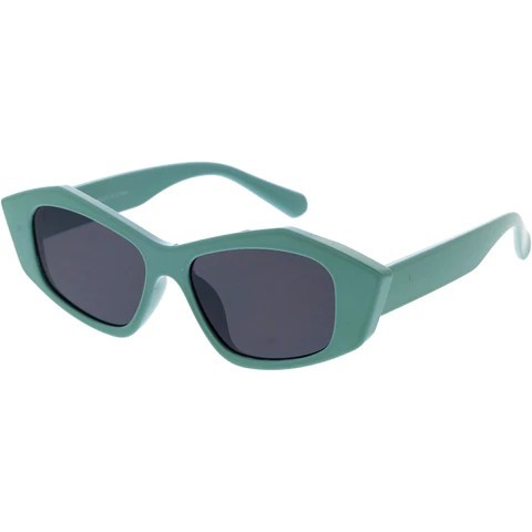 Mint Retro  Geometric Sunglasses | ALPHONSINA