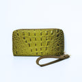 Green Crocodile Wallet | ALPHONSINA
