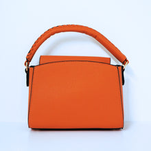 Load image into Gallery viewer, Orange V- Accent Satchel Bag | ALPHONSINA