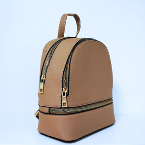 Tan Mini Bag Pack  | ALPHONSINA
