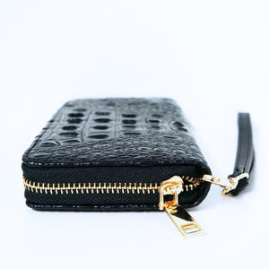 Black Crocodile Wallet | ALPHONSINA
