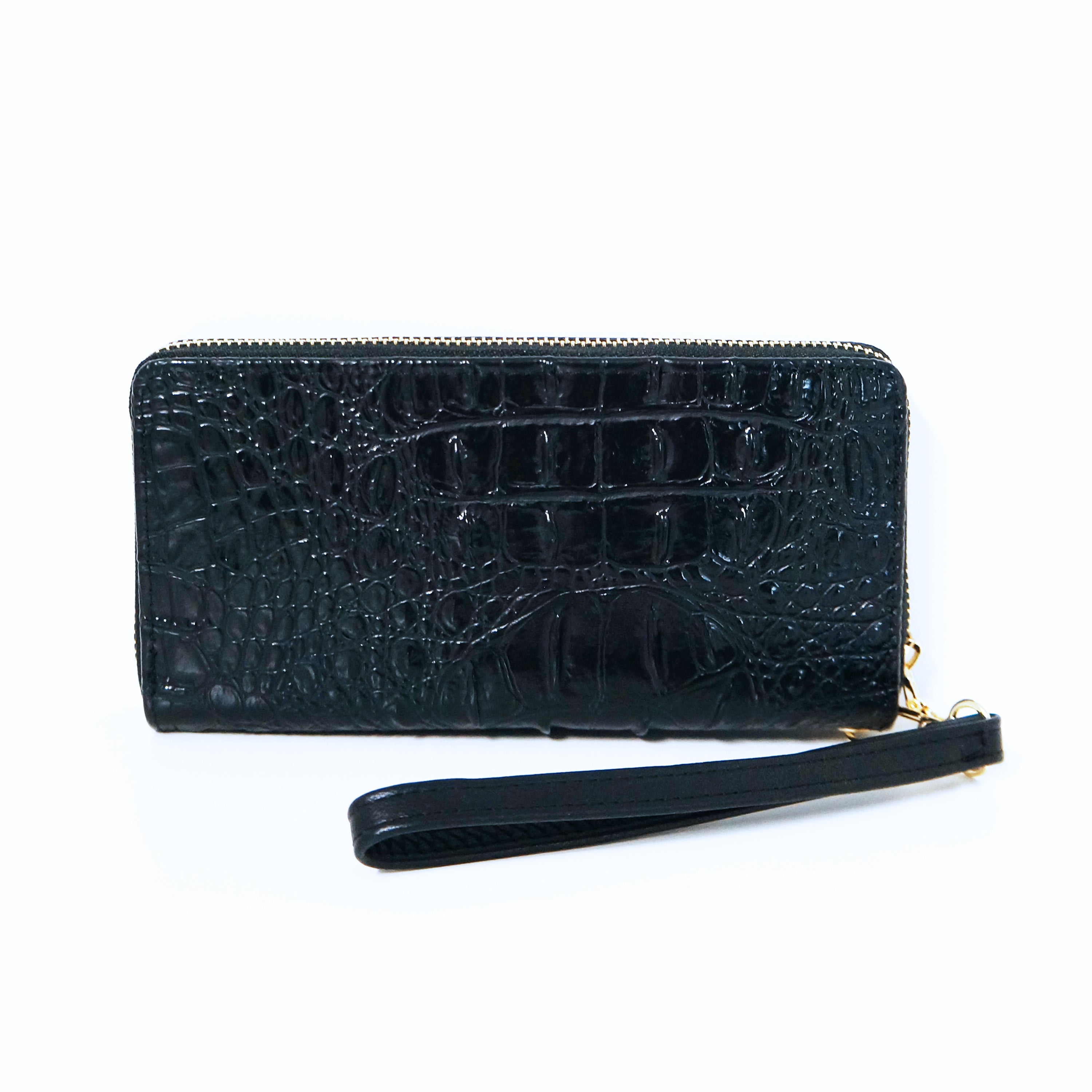 Black Crocodile Wallet | ALPHONSINA