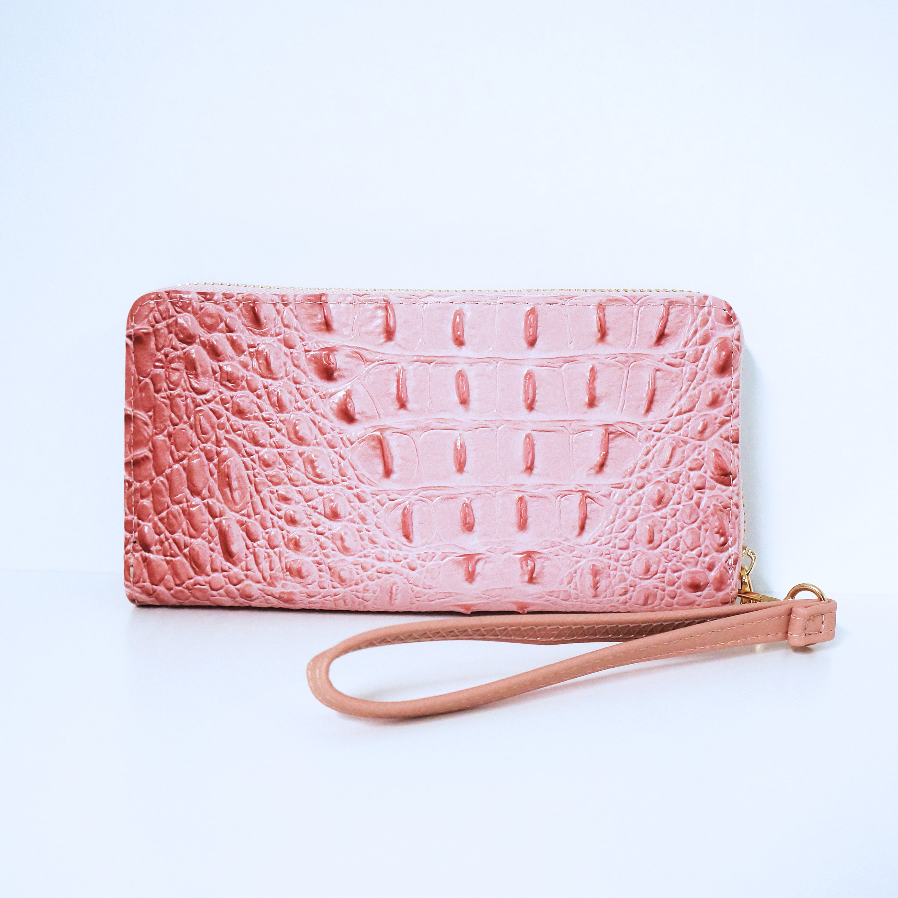 Pink Crocodile Wallet | ALPHONSINA