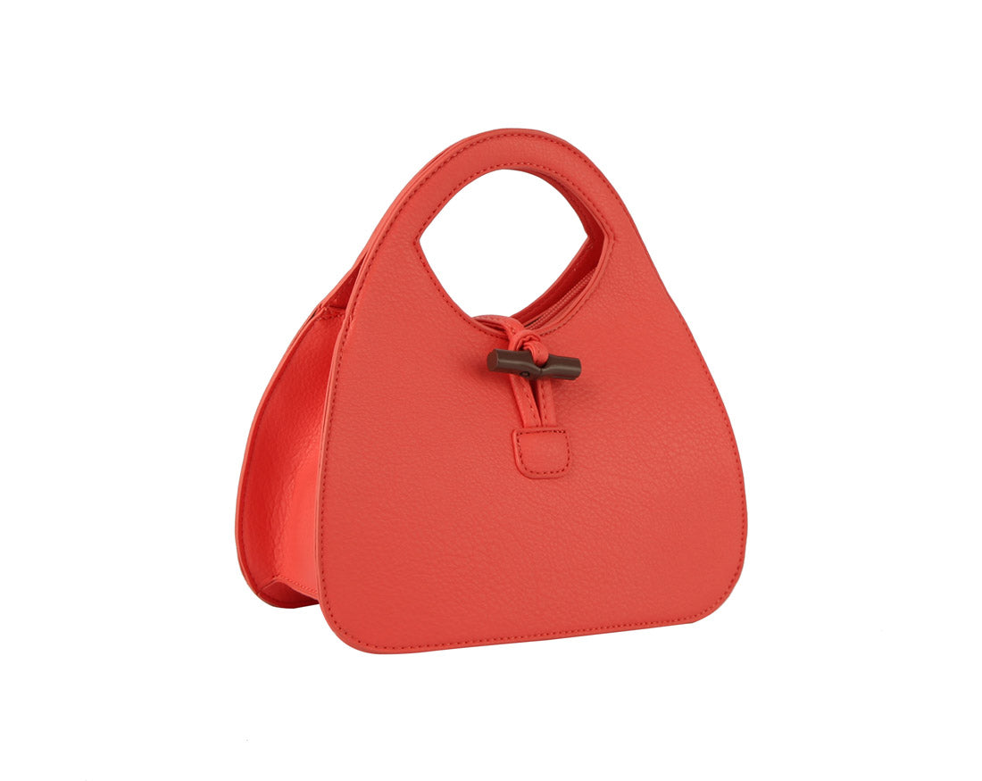 Orange Top Handle Satchel | ALPHONSINA