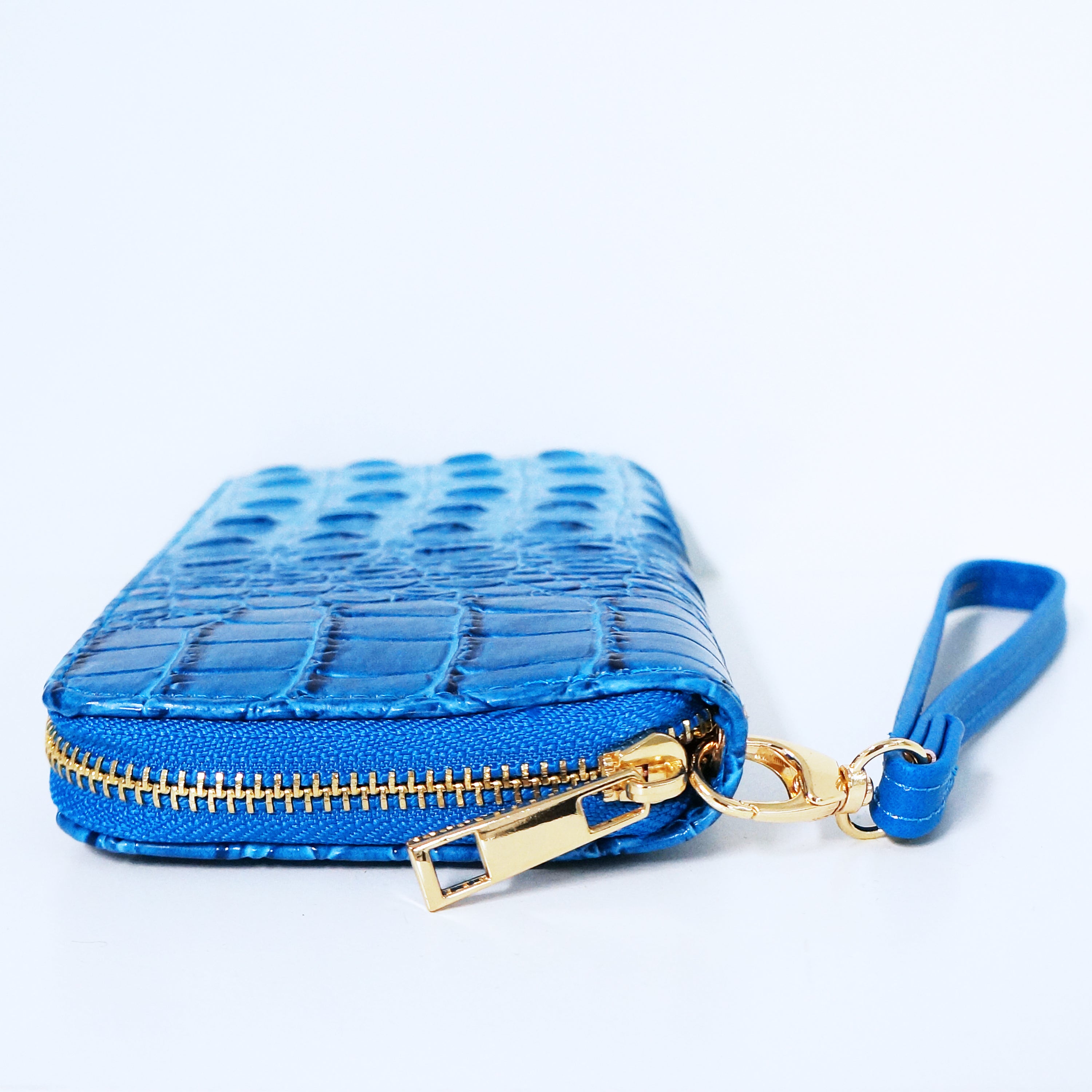 Blue Crocodile Wallet | ALPHONSINA