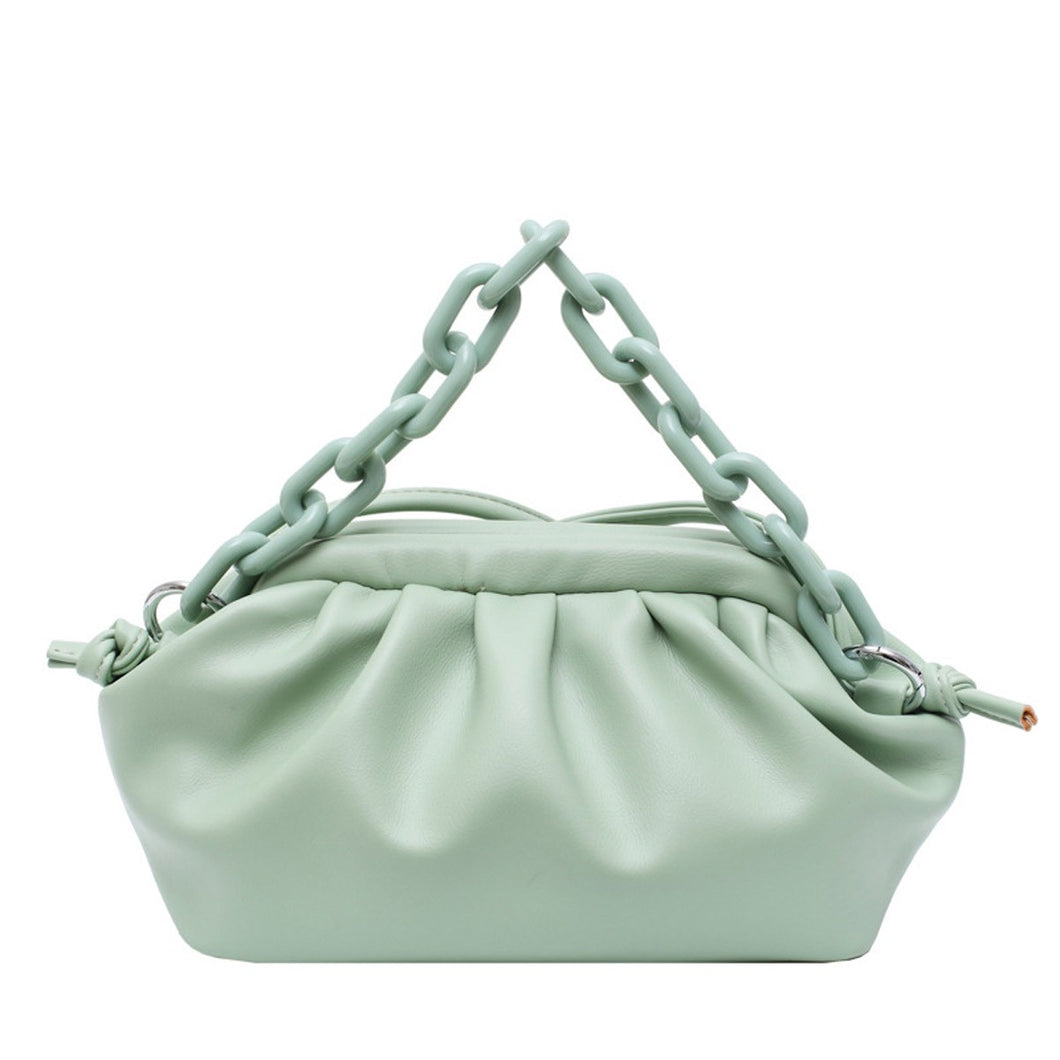 Mint Chain Satchel Bag | ALPHONSINA