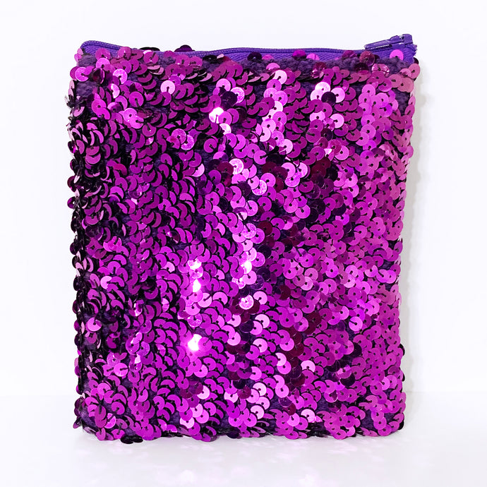 Purple Sequins Clutch | ALPHONSINA